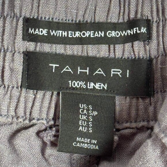 Tahari 100% Linen Pants | European Grown Flax - Picture 4 of 10